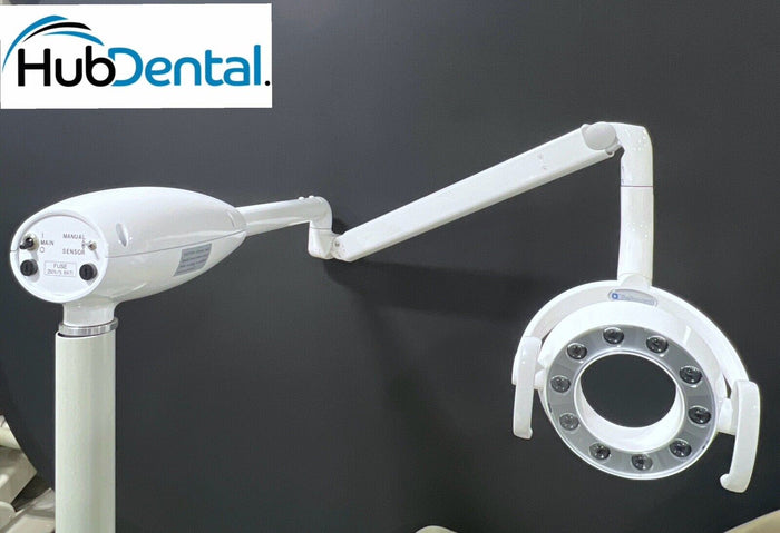 Belmont Halo LED Dental Light Model Bel-Halo AL-901R-NA Post Mounted. Excellent