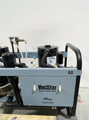 Air Techniques VacStar 80 Dual Head Dental Vacuum Pump 2 x 2HP Motors. Powerful!